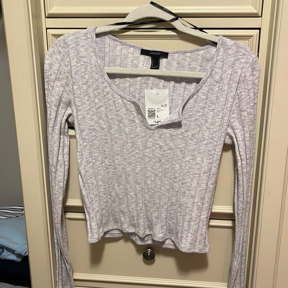 Forever 21 Purple Knit Top